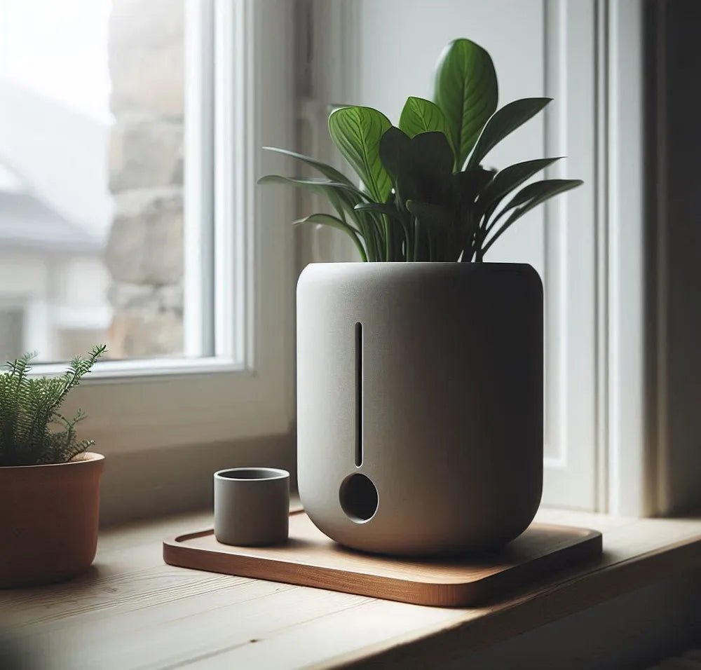 Minimalist Round Self- Watering Plant Pot