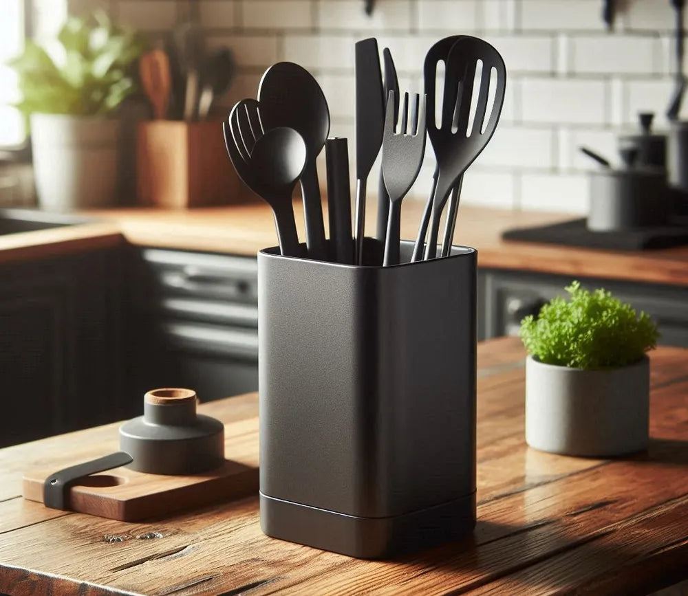 Kitchen Utensil Holder "Square Pot"