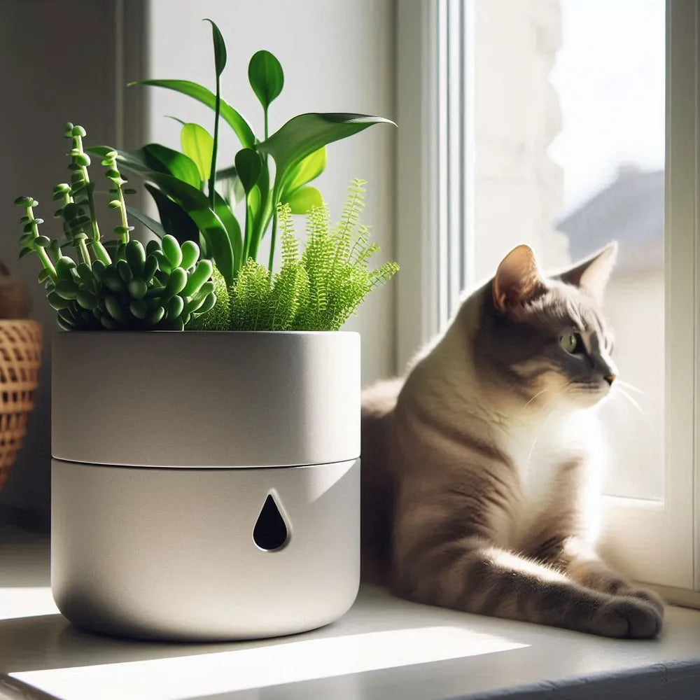 Round Self Watering Design Planter