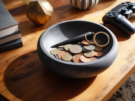 Flat Design Key and Coin Catcher Bowl