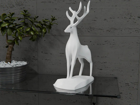 Majestic Minimalist Stag Statue