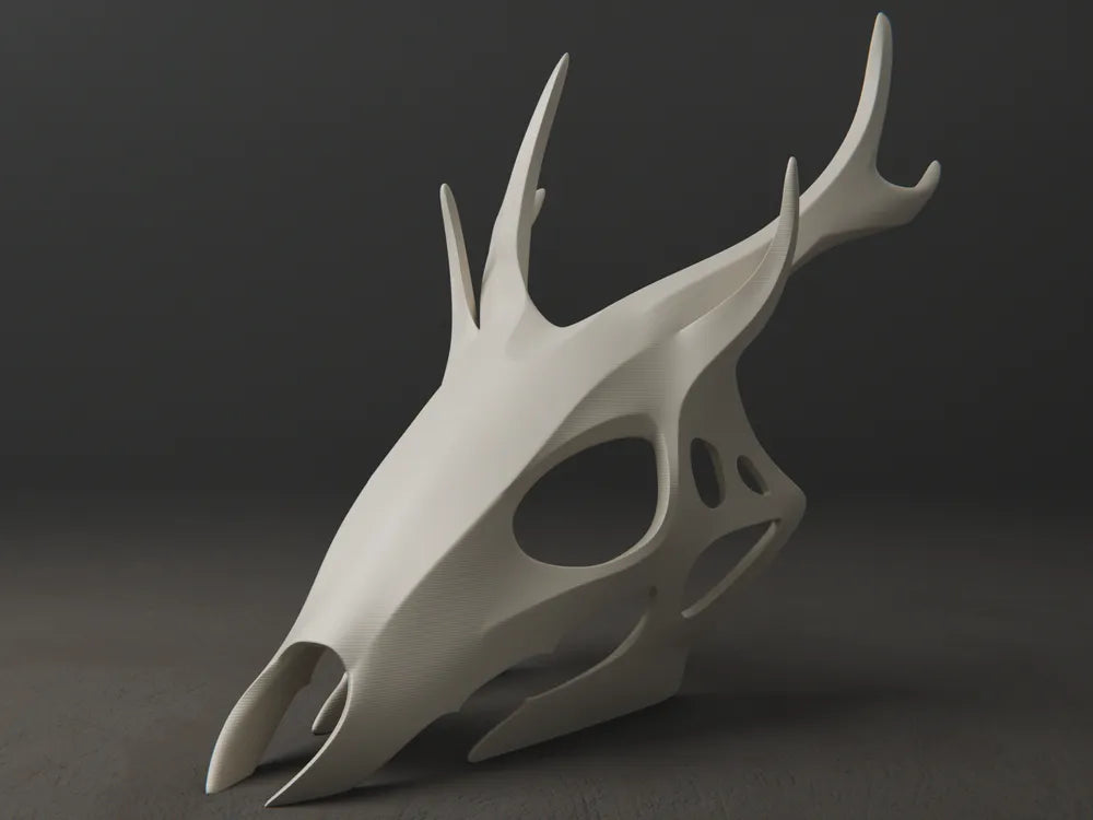 Haunting Minimalist Swendigo Skull Statue