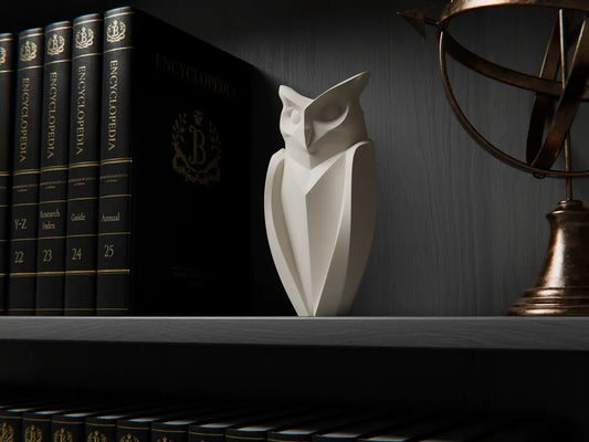 Sophisticated Minimalist Owl Statue