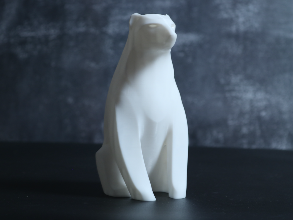 Elegant Minimalist Polar Bear Statue