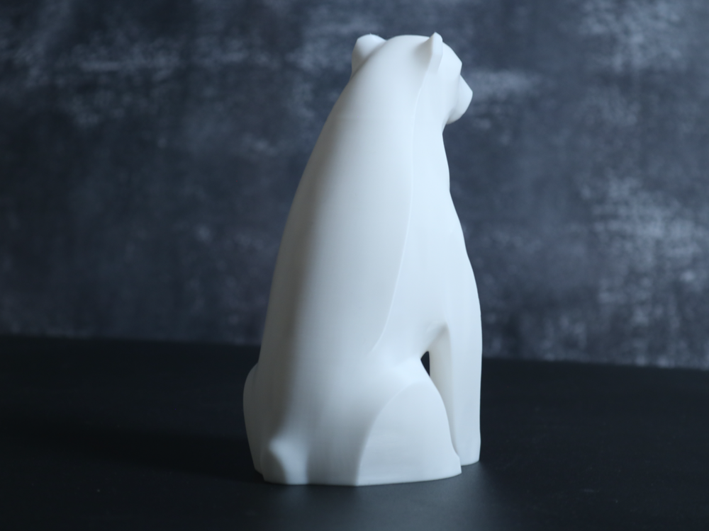 Elegant Minimalist Polar Bear Statue