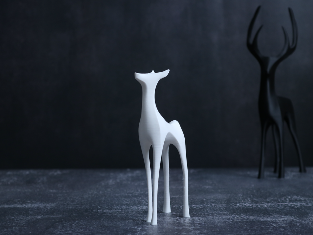 Graceful Minimalist Deer Statue