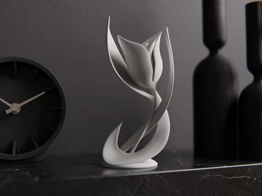 Modern Minimalist Flower Statue